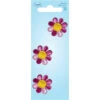 Simplicity Iron On Appliques, Tie Dye Daisy Small- 3pk