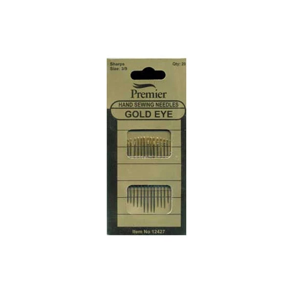 Premier® Sullivans Hand Sewing Needles, Sharp / Gold Eye 1 Premier® Sullivans Hand Sewing Needles, Sharp / Gold Eye