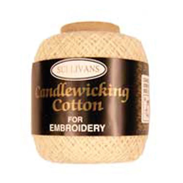 Sullivans Candlewick Cotton, Cream- 25gm 1 Sullivans Candlewick Cotton, Cream- 25gm