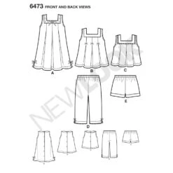 Newlook Pattern 6473 Toddler Separates -Sewing Supplies Store 21953323 02850b
