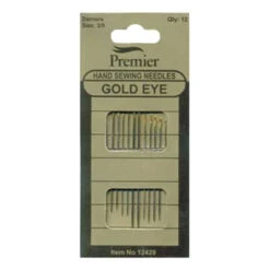 Premier® Sullivans Hand Sewing Needles, Darners Gold Eye 3/9- 12pc