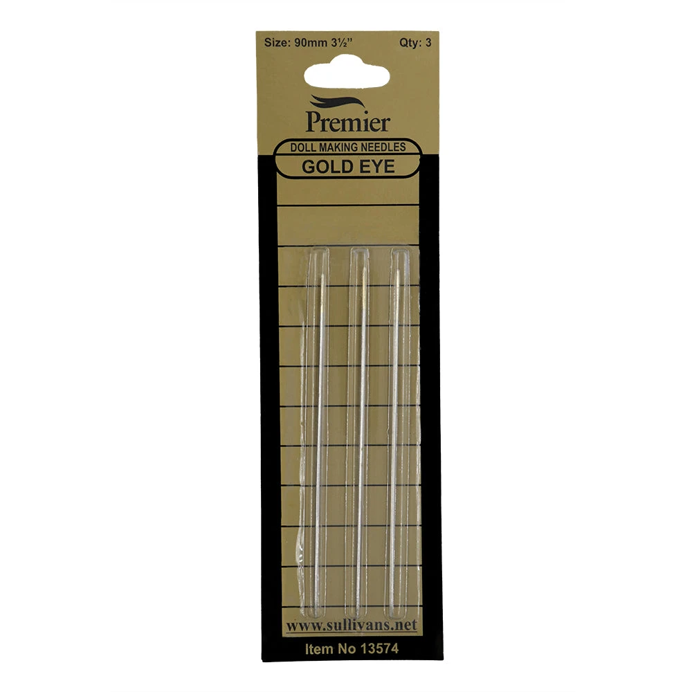 Premier® Sullivans Hand Sewing Needles, Doll / Gold Eye 1 Premier® Sullivans Hand Sewing Needles, Doll / Gold Eye