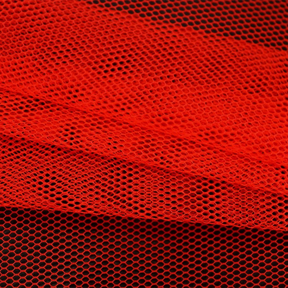 100% Polyester Netting, Fluro Orange- Width 140cm 2 100% Polyester Netting, Fluro Orange- Width 140cm - Image 2