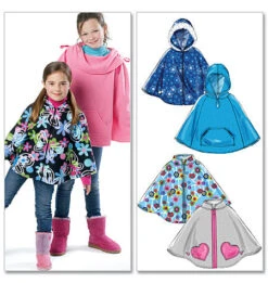 McCall's Pattern M6431 Children's/Girls' Ponchos