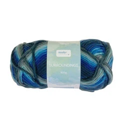 Makr Surroundings Crochet & Knitting Yarn, Blues Mix- 100g Acrylic Yarn