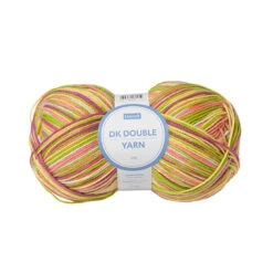 Lincraft Double DK Crochet & Knitting Yarn, Pastel Mix- 200g Acrylic Yarn