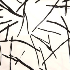 Bliss Sateen Fabric, Ivory Black- Width 120cm