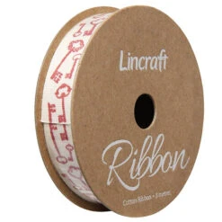 Cotton Ribbon, Keys Vampire- 15mm X 3m