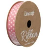 Cotton Ribbon, Stars Peach- 15mm X 3m