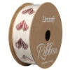 Cotton Ribbon, Heart Red- 25mm X 3m