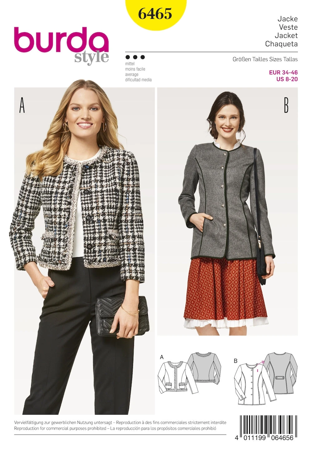 Burda Pattern 6465 (8-20) 1 Burda Pattern 6465 (8-20)