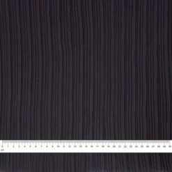 Pleated Georgette Fabric, Black- Width 150cm