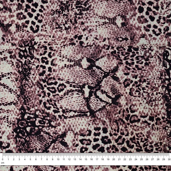 Animal Print Rayon Fabric, Snakeskin- Width 140cm 1 Animal Print Rayon Fabric, Snakeskin- Width 140cm