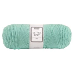 Makr Esther 8ply Crochet & Knitting Yarn, Aqua Sky- 200g Polyester Yarn