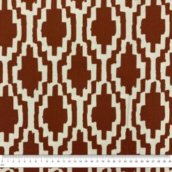 Cotton Duck Fabric, Brick- Width 140cm