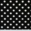 Stretch Cotton Sateen Fabric, Black & White Polka- Width 148cm