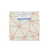 Fat Quarter Metre Fabric, Cream/Coral Architect- 50cmx55cm
