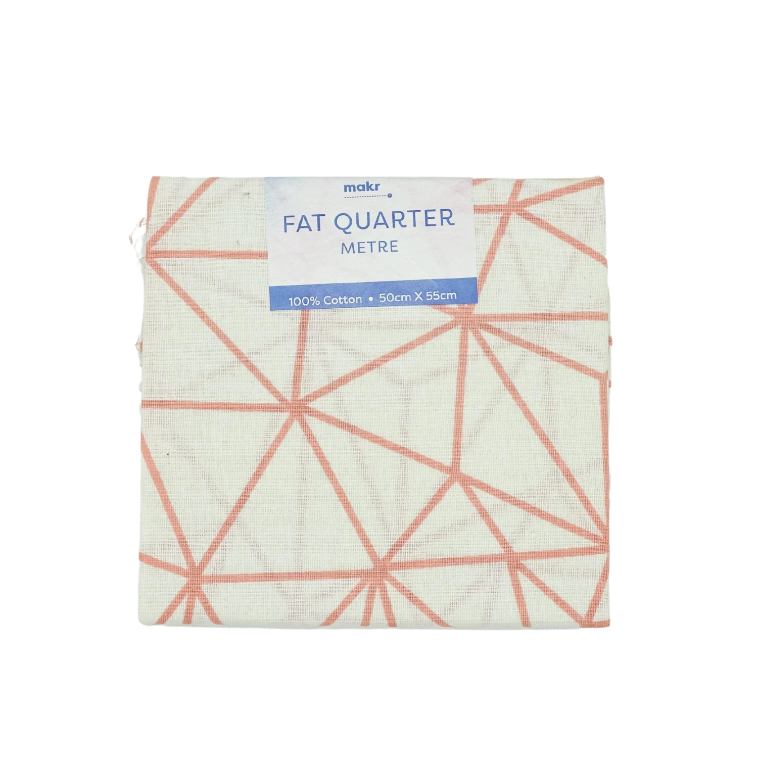 Fat Quarter Metre Fabric, Cream/Coral Architect- 50cmx55cm 1 Fat Quarter Metre Fabric, Cream/Coral Architect- 50cmx55cm