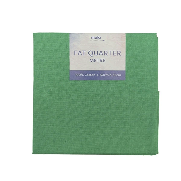 Fat Quarter Metre Fabric, Dark Green- 50cmx55cm 1 Fat Quarter Metre Fabric, Dark Green- 50cmx55cm
