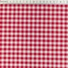 Cotton Gingham Fabric, Red 1/4''- Width 145cm