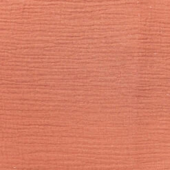 Double Cheesecloth Fabric, Dark Rust- Width 125cm