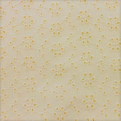 Broderie Anglaise Fabric, Natural- 130cm