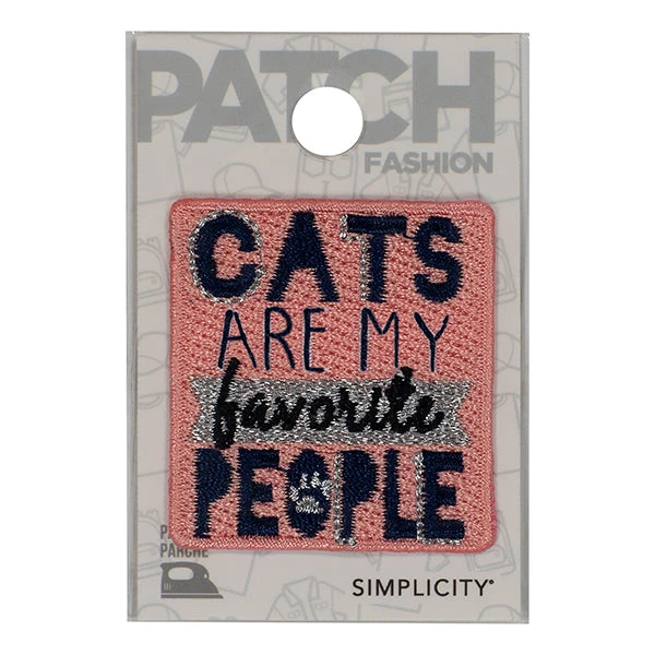 Simplicity Iron On Applique, Cats Are My- 41x44mm 1 Simplicity Iron On Applique, Cats Are My- 41x44mm