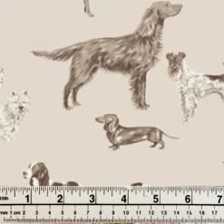 Laura Ashley Printed Polar Fleece Fabric, White Pepper- Width 150cm