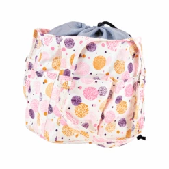 Mayd Knitting Storage Bag, Pink Circles- 6x17x27cm -Sewing Supplies Store 30685666 2