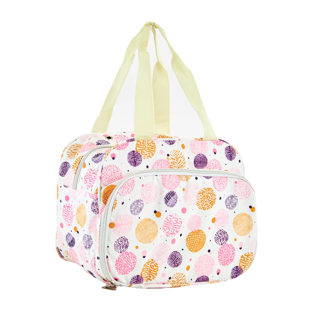 Mayd Knitting Storage Bag, Pink Circles- 20x28x22cm 1 Mayd Knitting Storage Bag, Pink Circles- 20x28x22cm