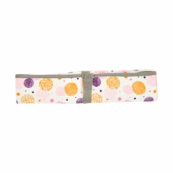 Mayd Knitting Needle/Accessories Wrap Bag, Pink Circles