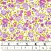 Printed Cotton Voile Fabric, Purple Flowers- Width 140cm
