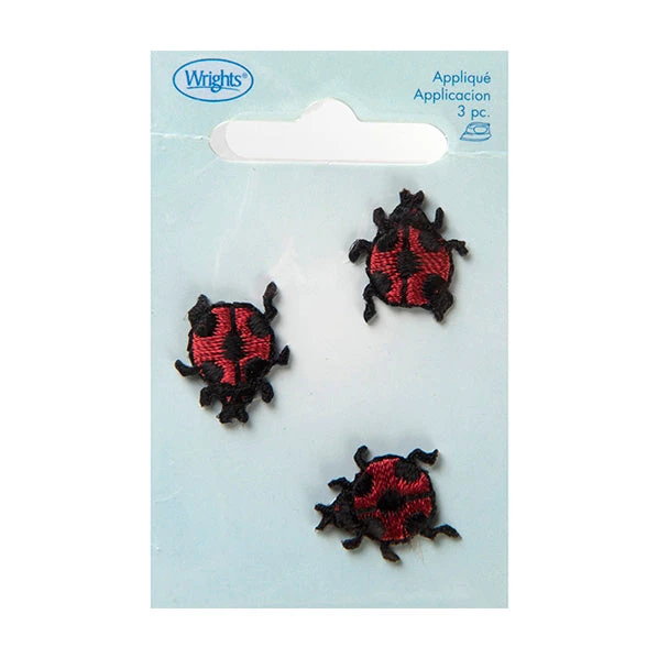 Simplicity Iron On Appliques, Mini Ladybug- 3pc 1 Simplicity Iron On Appliques, Mini Ladybug- 3pc