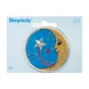 Simplicity Iron On Applique, Moon Shooting Star