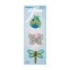 Simplicity Iron On Appliques, Ladybug Butterfly Dragonfly- 3pc