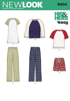 Newlook Pattern 6404 Misses' And Men's Separates