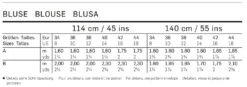 Burda Pattern 6632 (8-18) 9 Burda Pattern 6632 (8-18) -Sewing Supplies Store 6632 tabelle