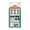 Metal Snap Fastener Size 12mm, Black- 6 Sets