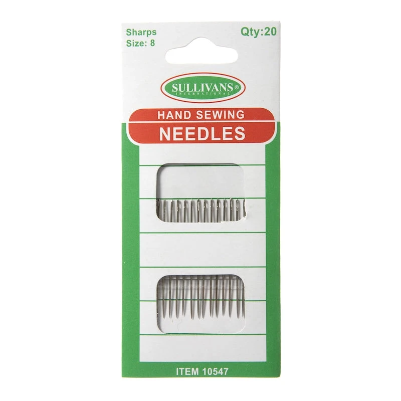Hand Sewing Needles, Sharps Size 8- 20pk 1 Hand Sewing Needles, Sharps Size 8- 20pk