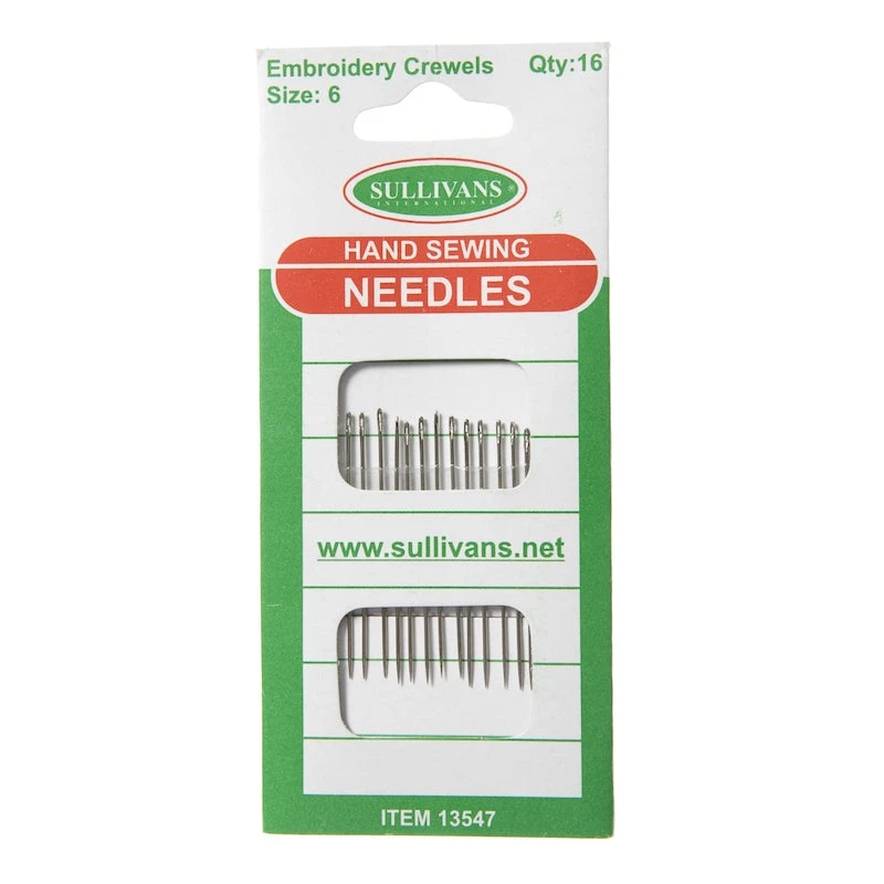 Hand Sewing Needles, Crewel Size 6- 16pk 1 Hand Sewing Needles, Crewel Size 6- 16pk
