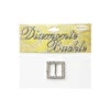 Sullivans Diamante Buckle, Square- 25mm