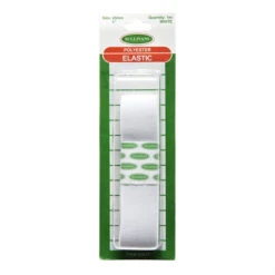 Sullivans Woven Elastic, White- 25mm X 1m