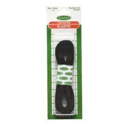 Sullivans Non-Roll Elastic, Black- 12mm X 2m