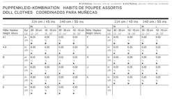 Burda Pattern 8308 (12-18 Inch) -Sewing Supplies Store 8308 tabelle