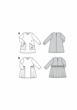 Burda Pattern 9310 Child Dress -Sewing Supplies Store 9310 M