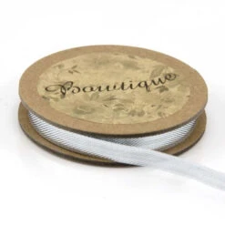 Bowtique Decorative Ribbon, Silver Metallic- 7mm X 5m