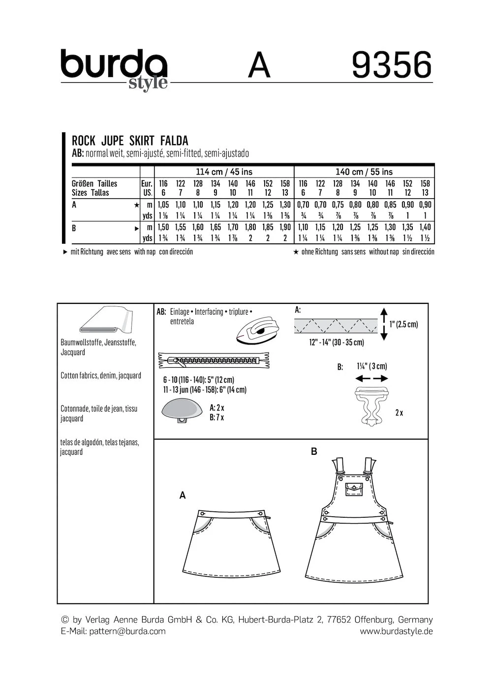 Burda Pattern 9356 (6-13) 4 Burda Pattern 9356 (6-13) - Image 4