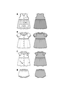 Burda Pattern 9357 (3M-2M) -Sewing Supplies Store 9357 m