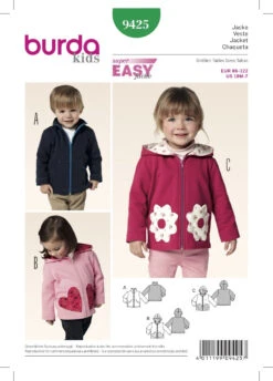 Burda Pattern 9425 (18M-7Yr) -Sewing Supplies Store 9425 ksb