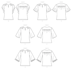 Butterick Pattern B6688 Misses Top / Vest -Sewing Supplies Store B6688 lineart